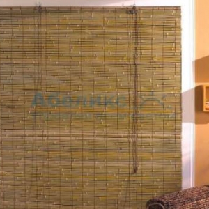 Бамбуковые рулонные шторы страйп